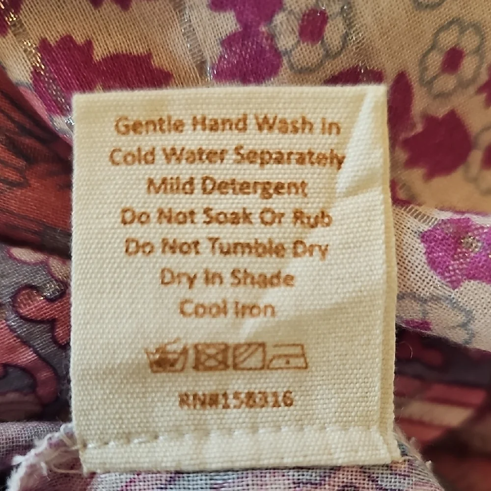 Fox in Gown Floral Halter Pink Purple Maxi Dress One-Size Fits Most - Picture 10 of 11